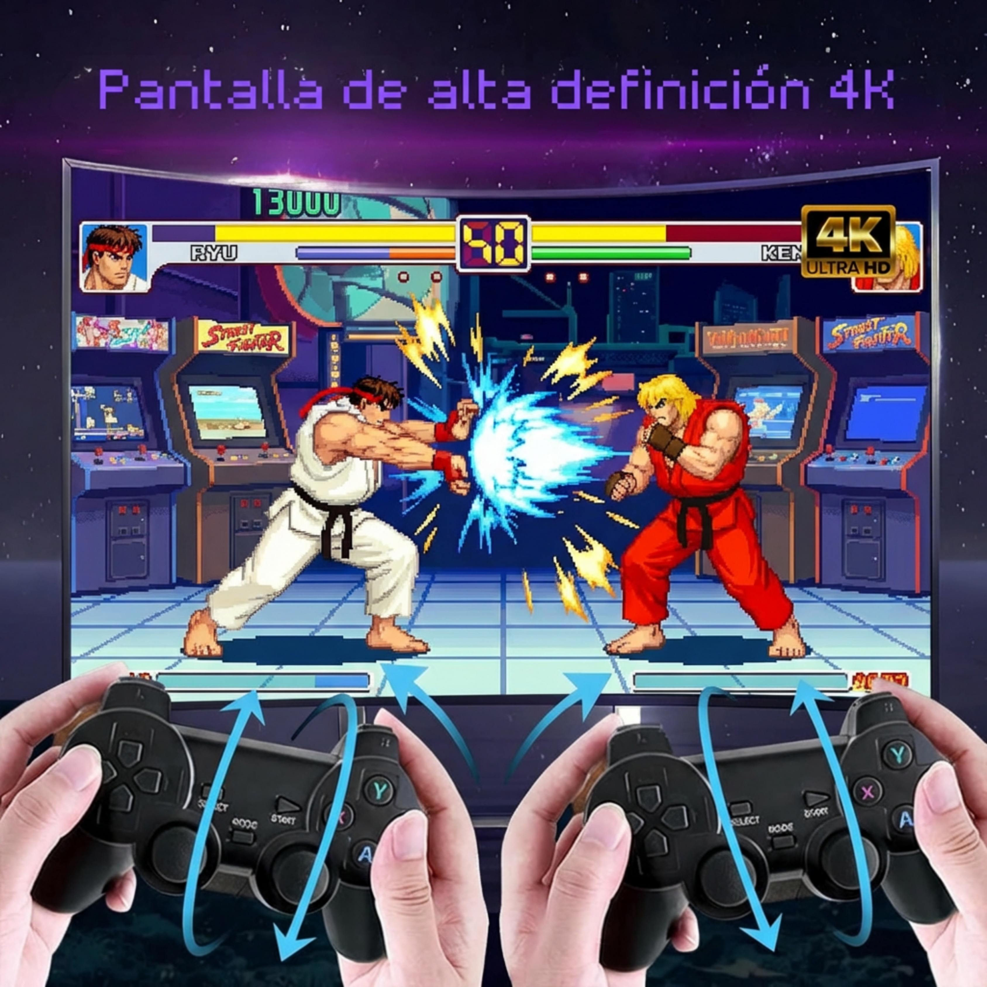 Consola Retro M8 en cualquier pantalla en 4K